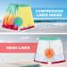 Cozople Men's Swim Trunks w/ Compression Liner - Quick Dry Lightweight Shorts - Rainbow Palm Tree - Large - Buy Online on GoSupps.com