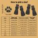 Verdpe Dog Shoes - 4 Pack Anti-Slip Paw Protection Socks for Outdoor Use Adjustable Straps Size L - Buy Online on GoSupps.com