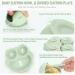 Silicone Baby Weaning Set (10 Pcs) - Adjustable Bib, Suction Bowl, Plate, Fork, Spoon, Water & Snack Cup Kit - Green - for Babies, Toddlers, Kids - Buy Online on GoSupps.com
