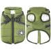 Dog jackets for the winter windproof waterproof 2 in 1 outfit cold weather coat dog vest tableware puppy winter warm jacket Large green 4xl