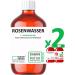 1 000 ml (2 x 500 ml) ROSE WATER HYPOALLERGENIC Skin & Hair EDIBLE 100% natural NATURMEDIN