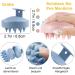 PHAVESAS Scalp Massage Brush - Silicone Hair Brush for Improved Scalp Circulation | Eco-Friendly Wheat Straw Yellow - Buy Online on GoSupps.com