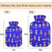 NAANLE Cartoon Robot Heating Bag - 2L Transparent Hot Water Bottle for Pain Relief & Therapy | Large Sized for Bed Hand and Foot - Buy Online on GoSupps.com