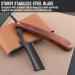 Stainless Steel Cut Throat Razor Kit with Single Edge Blades for Men - Perfect for Barber, Home, and Salon Use - Maroont158 - Buy Online on GoSupps.com