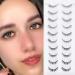 Buy 10 Pairs of Mixed Style False Eyelashes | Emeda Hybrid Natural Lashes - Soft Transparent Band - Best Quality Online - Buy Online on GoSupps.com