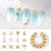 Buy SILPECWEE 3D Gold Nail Charms - Hollow Metal Star Moon Heart & Beach Nail Studs for Acrylic Nail Art | International Shipping - Buy Online on GoSupps.com
