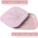 Small Pink Mini Rolling Tray with Magnetic Lid - 7'' x 5.5'' | Premium Metal Storage Tray for Home or On-The-Go - Buy Online on GoSupps.com