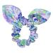 Lilly Pulitzer Women's Purple/Blue Hair Tie Scrunchie with Bow Detail, Shell of a Party