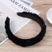 Braided Padded Headband for Women - Vintage Wide Black Hairband | International Shipping - Buy Online on GoSupps.com
