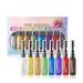 Ensemble de peignes craie pour cheveux ensemble de peignes de couleur craie pour cheveux temporaires - Ensemble de teinture de mascara pour femmes - de craies pour lavables de 8 UN 1 unit (Lot de 1)