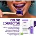 Purple Teeth Whitening Toothpaste Color Bleaching Sensitive Teeth Corrector Toothpaste Foam Teeth Lightening Booster Non-Invasive - Buy Online on GoSupps.com