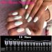 240 Pieces Short French Nail Tips nail tips for gel extensions nail extensions 15 Size Half Cover Matte Fake Nail Art Tips Artificial French Nail Extension Nail Tips for Gel - Buy Online on GoSupps.com
