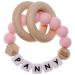 Panny & Mody Personalized Teether with Name(Pink)