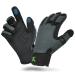 Extremus Buckwell Winter Gloves - Touchscreen Water Resistant Warm Fishing Gloves for Cold Weather - Men and Womens Gloves for Ice Fishing, Photography, or Hunting Gray Large