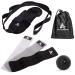 Antara Resistance Bands Fascia Ball and Foot Stretcher Set - Fabric Terrabands Massage Ball and Stretching Band with Gym BAG - Ideal for Strength Training Physical Therapy and Yoga