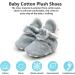 EDOTON Unisex Newborn Winter Boots | Warm Non-Slip Sole Bootie Socks 0-6 Months Gray - Buy Online on GoSupps.com