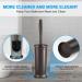 2 Pack Bronze Toilet Brushes with Extra Long Handle and Covered Holder - Buy Online on GoSupps.com