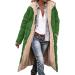 Buy Hanxiulin Women's Fleece Jacket - Warm Plush Hooded Coat for Autumn & Winter - Windproof Outdoor Jacket - Green XXL - Buy Online on GoSupps.com