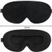 UAMAL 100% Blackout Sleep Mask for Men & Women - 3D Zero Pressure Sleeping Mask with Adjustable Strap - Premium BLACK Eye Mask for Sleeping - Travel Essentials - Buy Online on GoSupps.com