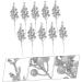 ABOOFAN 10pcs Christmas Imitation Berries Christmas Decorations Flower Garland Wreath Artificial Xmas Berry Stem Christmas Diy Berries Diy Berry Decor Christmas Tree Foam Artificial Fruit Silver 19X5X5CM - Buy Online on GoSupps.com
