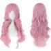 MapofBeauty Pink Long Wavy Hair Synthetic Wig - Women's Party Full Wig - Buy Online on GoSupps.com