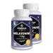 Pure Melatonin 1 MG (for 1 Year) Duo Pack of 360 Tablets Melatonin High Dose and Vegan for Sleep Sleep Supplement without Additives German Quality Vitamaze