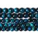 Blue Tiger Eye Gemstone Loose Beads Natural Round Crystal Energy Stone Healing Power for Jewelry Making 6mm 61-63pcs 1 Strand 15" (Blue Tiger Eye, 6mm) Blue Tiger eye 6mm