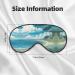 Seashells On The Beach Print Unisex Sleep Eye Mask - Soft Comfort Eye Shade Cover for Travel Yoga & Shift Work - Buy Online on GoSupps.com