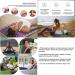 Guiran Acupuncture Massage 3-Part Set | Pillow & Press Cushion for Head & Neck Pain Relief | Beige Cloth & Purple Lotus Buckle - Buy Online on GoSupps.com