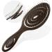 marQus Hair Detangler Brush - Bending Bristles & Body - 1Pcs Tangles with Ease Natural Coffee Brush