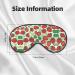 Strawberry Pattern Unisex Sleep Eye Mask - Soft Comfort Shade for Travel Yoga & Shift Work - Black - Buy Online on GoSupps.com