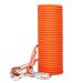 Enjohos 8mm climbing rope safety rope with screw carabiner climbing belt safety rope carrying weight 950kg for hike mountaineering camping tree climbing (orange 10 m) orange 10m 10 m