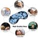 Blue Tie Dye Sleep Mask for Women | Adjustable Eye Shades Cover with Elastic Strap - Comfortable Sleep Aid - Buy Online on GoSupps.com