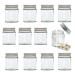 Elegant and Durable 30ml Clear Glass Jars with Airtight Silver Lids - Perfect for Candlemaking Storage DIY Beauty and Gifting - Heat-Resistant Refillable & Stylishly Compact (12)
