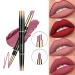 Waterproof Long-Lasting Matte Lip Liner Pencil - Moisturizing Lip Makeup (#05) - Buy Online on GoSupps.com