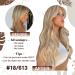 Hetto Microring Extensions | Real Hair Blond #P18/613 | Remy Hair Protection | 30cm 40g Ashblond Highlights - Buy Online on GoSupps.com