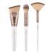Shop Luvia Highlight & Contour Brush Set | Vegan Makeup Brushes - 3 Piece Cosmetic Brushes for Flawless Application - Buy Online on GoSupps.com