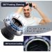 Eurobuy Hair Clippers Men Waterproof Circular Cordless Hair Trimmer Rechargeable LED Display Mini Portable Hair Cutter with 2 Guide Combs - Buy Online on GoSupps.com