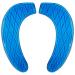 Kindax Gel Toilet Seat Cushion Portable and Washable Toilet Seat Cover Universal with Self-Adesive Design(Blue)