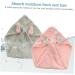 2pcs Quick Dry Hair Towel Set - Shower Cap & Hair Plopping Turban for Curly Hair | Fast Hair Dryer Towel with Rabbit Ears - Buy Online on GoSupps.com
