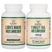 Double Wood Supplements Lion's Mane Mushroom (120 Count) and Turkey Tail Mushroom (120 Count)