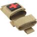 Yoncono Tactical Tourniquet Holder - Portable Military First Aid Storage Bag for Trauma Scissors (Khaki) - Buy Online on GoSupps.com