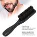 Beard Care Brush | Wooden Handle Beard Brush for Men | Black Bristles Hair Comb - Buy Online on GoSupps.com