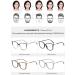 Buy Lanomi Blue Light Filter Reading Glasses - TR90 Frame UV400 Protection Anti-Fatigue | Large Men's & Women's Computer Glasses +0 to +4.0 - Buy Online on GoSupps.com