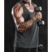 Holure 3-Pack Men's Sleeveless Sports Shirts - Fitness & Bodybuilding Vests in Black Dark Gray Marine - Buy Online on GoSupps.com