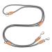 Leitengr n dog leash big dogs |Guide 3M adjustable with 2 carabiners |3 meters long x 1.1 cm |Only 300 g |Devon model |Gray pidgeon gray 3 m x 1.1 cm