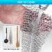 Premium 316L Stainless Steel Cast Iron Cleaner 6x6.3 Chainmail Scrubber for Skillet, Wok, Pot, Pan - Pre-Seasoned, Dutch Ovens, Waffle Iron - Square Design - Buy Online on GoSupps.com