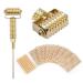 Multifunctional probe acupuncture ear acupoints spring needle massage scooter + 600PCs disposable ear acupoints pearl massage sticker (GOKD)