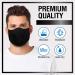 Reusable Washable Face Mask - Adjustable Ear Loops & Nose Wire - 3 Layer with Cotton Filter - Unisex (2Pack) - Buy Online on GoSupps.com