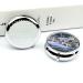Small Round Travel Pill Case | Portable 3 Compartment Metal Pill Box for Daily Use & Travel - Buy Online on GoSupps.com